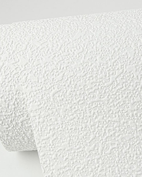 4000-96299 Stinson White Stucco Texture Paintable Wallpaper