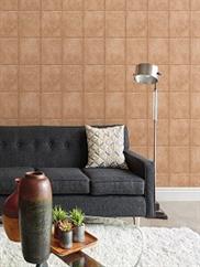 Copper Riveted Industrial Tile Wallpaper