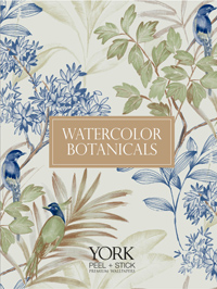 Watercolor Botanicals Premium Peel & Stick
