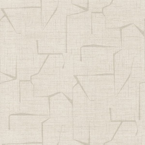 54" Wide Lyle Beige Abstract Geometric Wallpaper