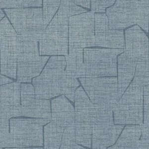 54" Wide Lyle Denim Abstract Geometric Wallpaper