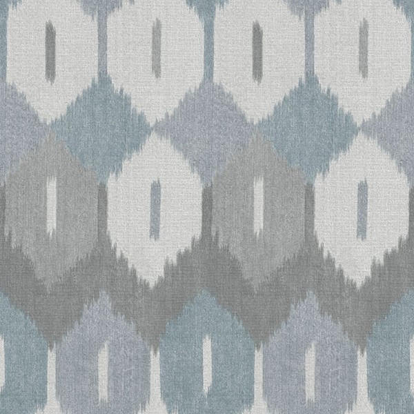 Abilene Denim Ikat Wallpaper