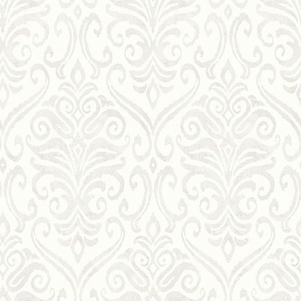 Adavu Dove Damask Wallpaper