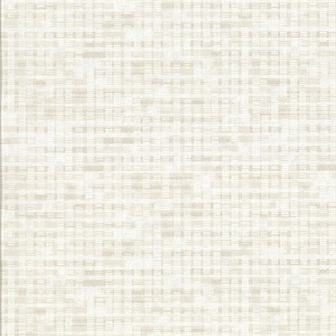 Aiken Off-White Geometric Wallpaper