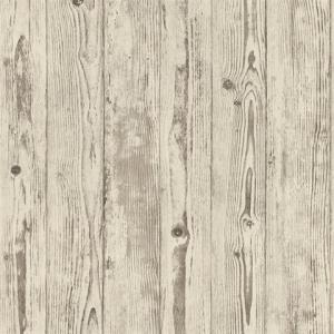 Albright Ivory Weathered Oak Panels Wallpaper