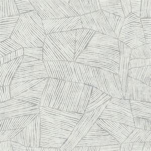 Aldabra Grey Textured Geometric Wallpaper