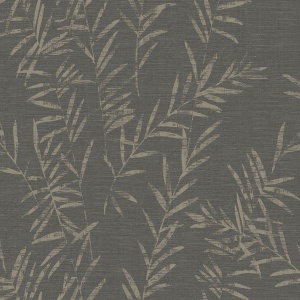 Allerton Bamboo Black Wallpaper