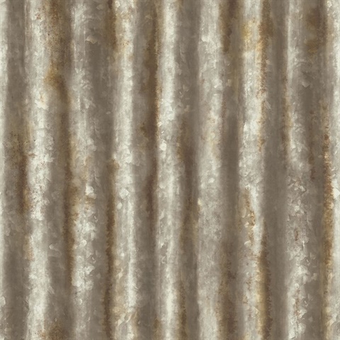 Alloy Brass Corrugated Metal Wallpaper
