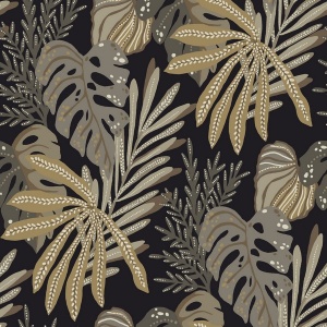 Alocasia Blue Tropical Foliage Wallpaper