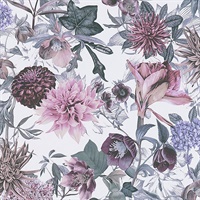 Althea Lavender Flower Garden Wallpaper