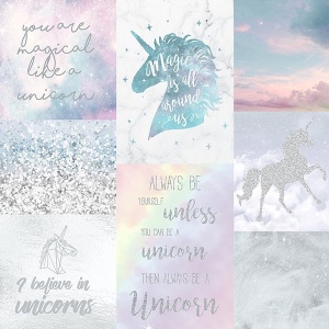 Amalthea Pastel Unicorn Wallpaper