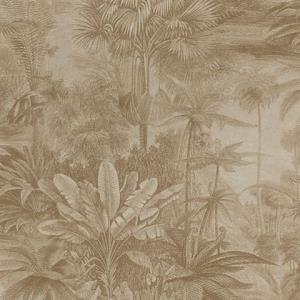 Anamudi Bronze Tropical Canopy Wallpaper