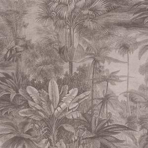 Anamudi Pewter Tropical Canopy Wallpaper
