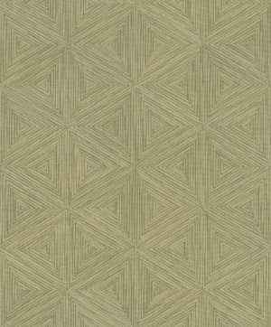Anara Grey Geo Faux Grasscloth Wallpaper