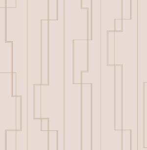 Anson Ivory & Gold Wallpaper