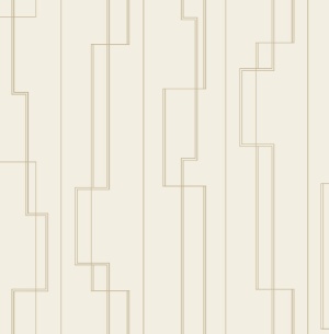 Anson Ivory & Gold Wallpaper