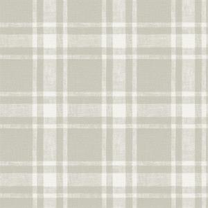 Antoine Taupe Flannel Wallpaper