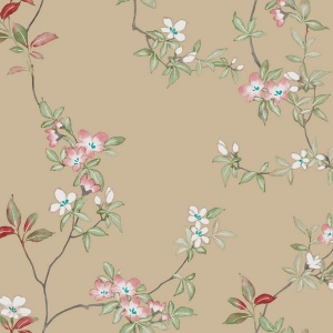 April Blossom Navy Wallpaper