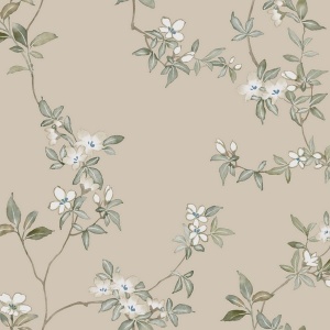 April Blossom Navy Wallpaper
