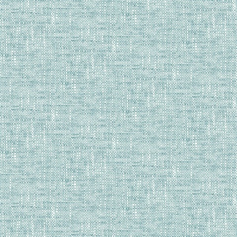 Aqua Poplin Texture Peel & Stick Wallpaper