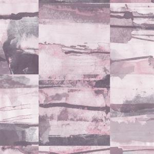 Aquarelle Tile Wallpaper in Pink, Purple & Greys