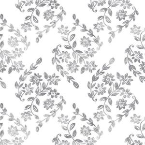 Arabesque Grey Floral Trail Wallpaper