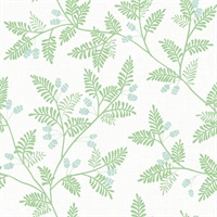 Ardell Light Green Botanical Wallpaper