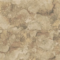 Aria Light Brown Marbled Tile Wallpaper