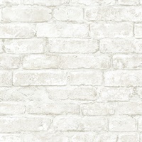 Arlington White Brick Wallpaper