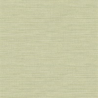 Ashleigh Green Linen Texture Wallpaper