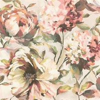 Attia Blush Floral Wallpaper