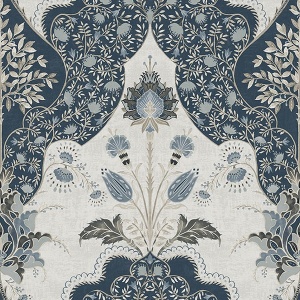 Auden Black Floral Grandeur Wallpaper