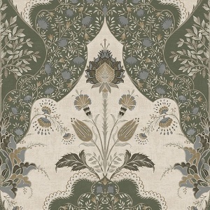 Auden Black Floral Grandeur Wallpaper