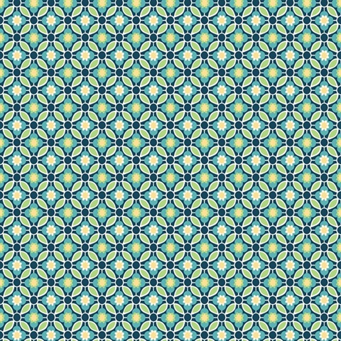 Audra Blue Floral Wallpaper