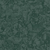 Auguste Dark Green Floral Wallpaper
