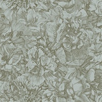 Auguste Sage Floral Wallpaper