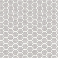 Aura Lavender Honeycomb Wallpaper