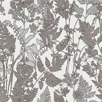 Ayla Light Grey Wildflowers Wallpaper