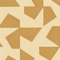 Azad Yellow Abstract Geometric Wallpaper