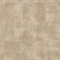 Azoic Copper Brushstroke Squares Wallpaper