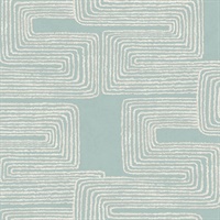 Azure & Gold Zulu Thread Wallpaper
