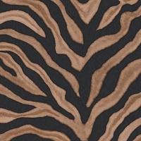 Balck and Brown Zebra Print Wallpaper