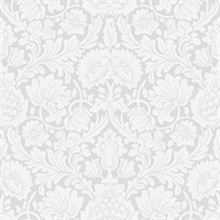 Bamburg Grey Floral Wallpaper