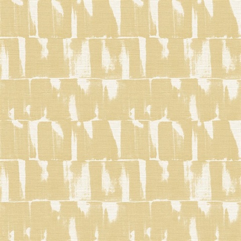 Bancroft Gold Artistic Stripe Wallpaper