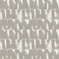 Bancroft Grey Artistic Stripe Wallpaper