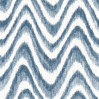 Bargello Blue Faux Grasscloth Wave