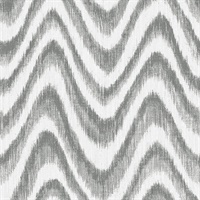 Bargello Grey Faux Grasscloth Wave