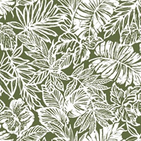Batik Tropical Leaf P & S Wallpaper