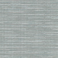 Bay Ridge Blue Linen Texture Wallpaper