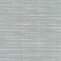 Bay Ridge Light Blue Faux Grasscloth Wallpaper